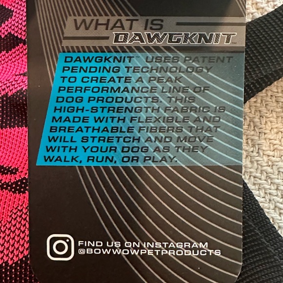 DAWGKNIT Dog Harness Size Large NWT Pink Black Puppy Adjustable - Picture 6 of 8